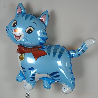 Шар (37''/94 см) Фигура, Любимый котенок, Синий